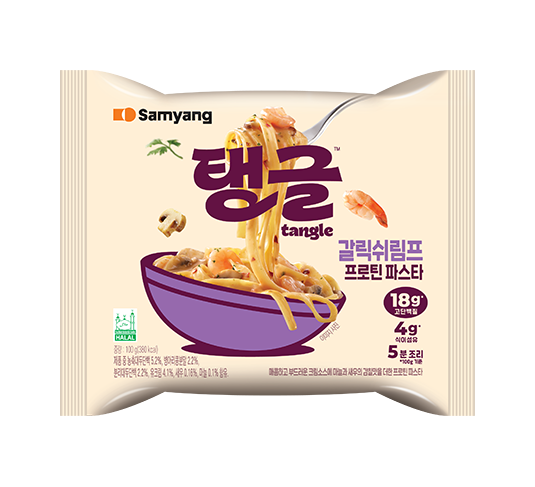 삼양식품 탱글 갈릭쉬림프 프로틴 파스타