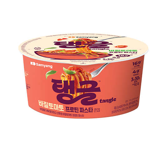 삼양식품 큰컵 탱글 바질토마토 프로틴 파스타